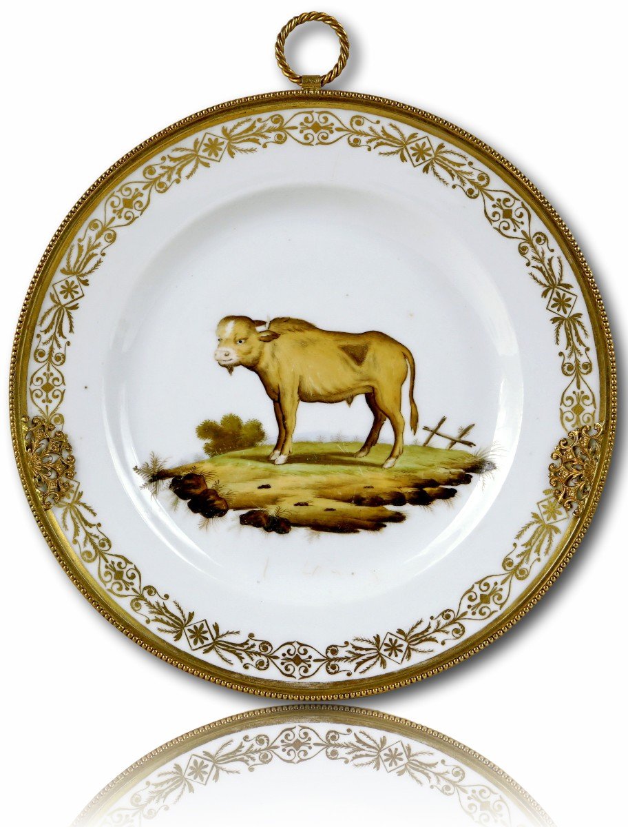 Assiette En Porcelaine De Paris - Manufacture De Nast à Paris - Ep. Debut XIXe