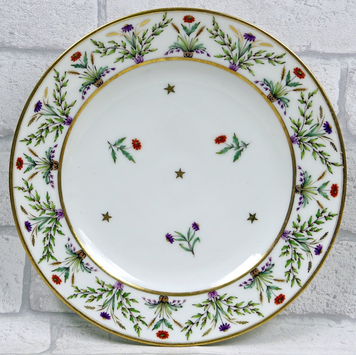  Assiette En Porcelaine De Paris - Manufacture De Dihl Et Guerhard - Ep. XVIIIe-photo-3