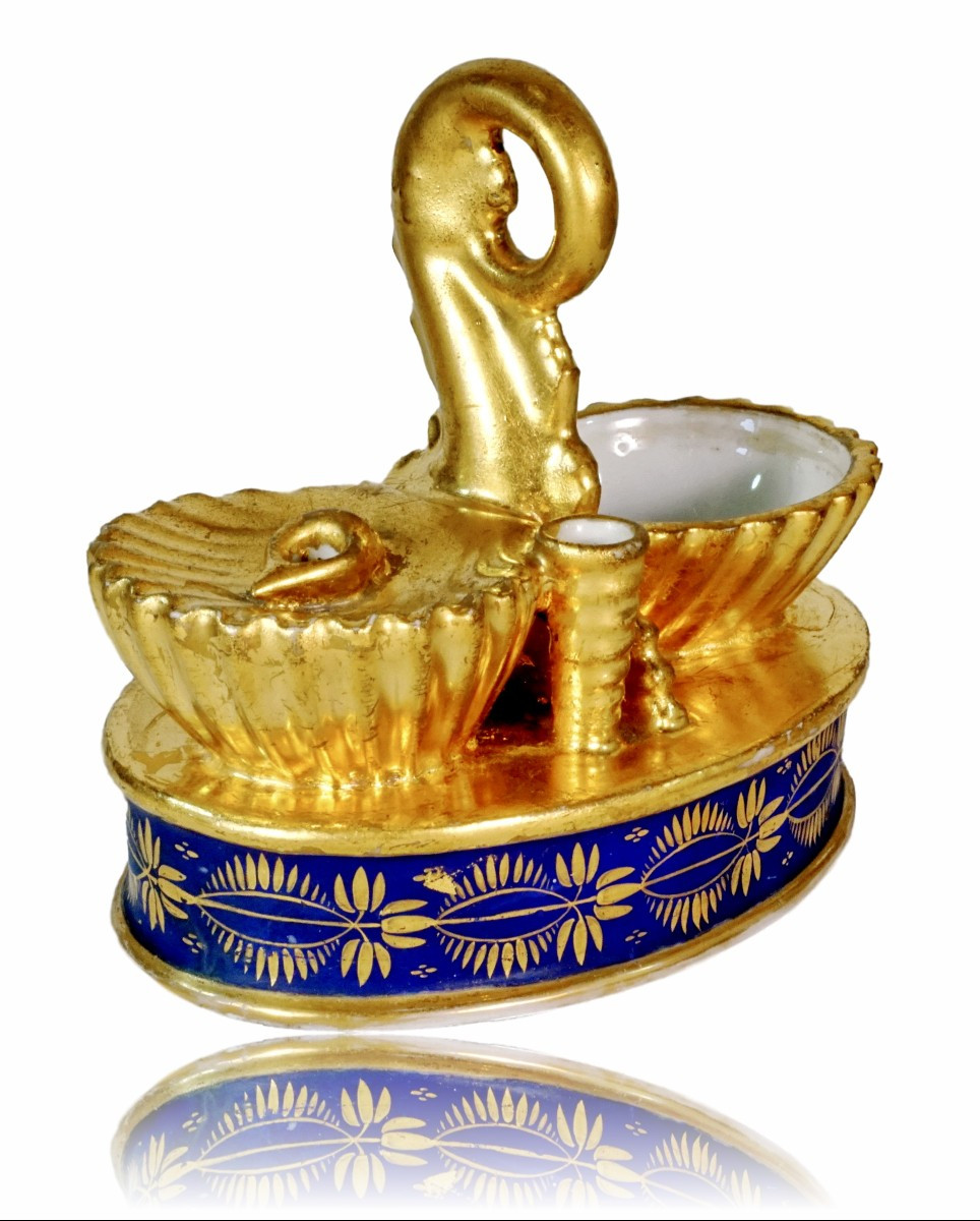Paris Porcelain Coffin - Early 19th Century