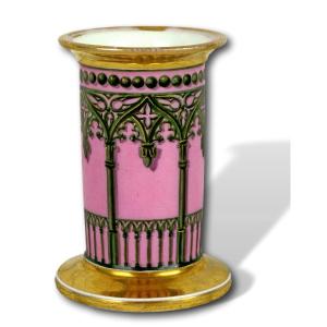 Small Paris Porcelain Vase Or Candlestick - Ep. Dbeut Nineteenth
