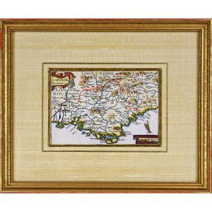 Rare Engraving Map Of Provence - Ep. 17th