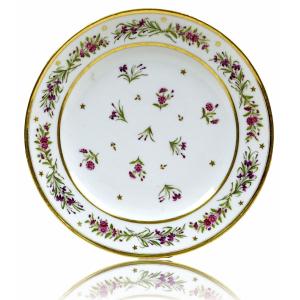 Porcelain Plate From The Dilh Et Guerhard Factory - 18th Century