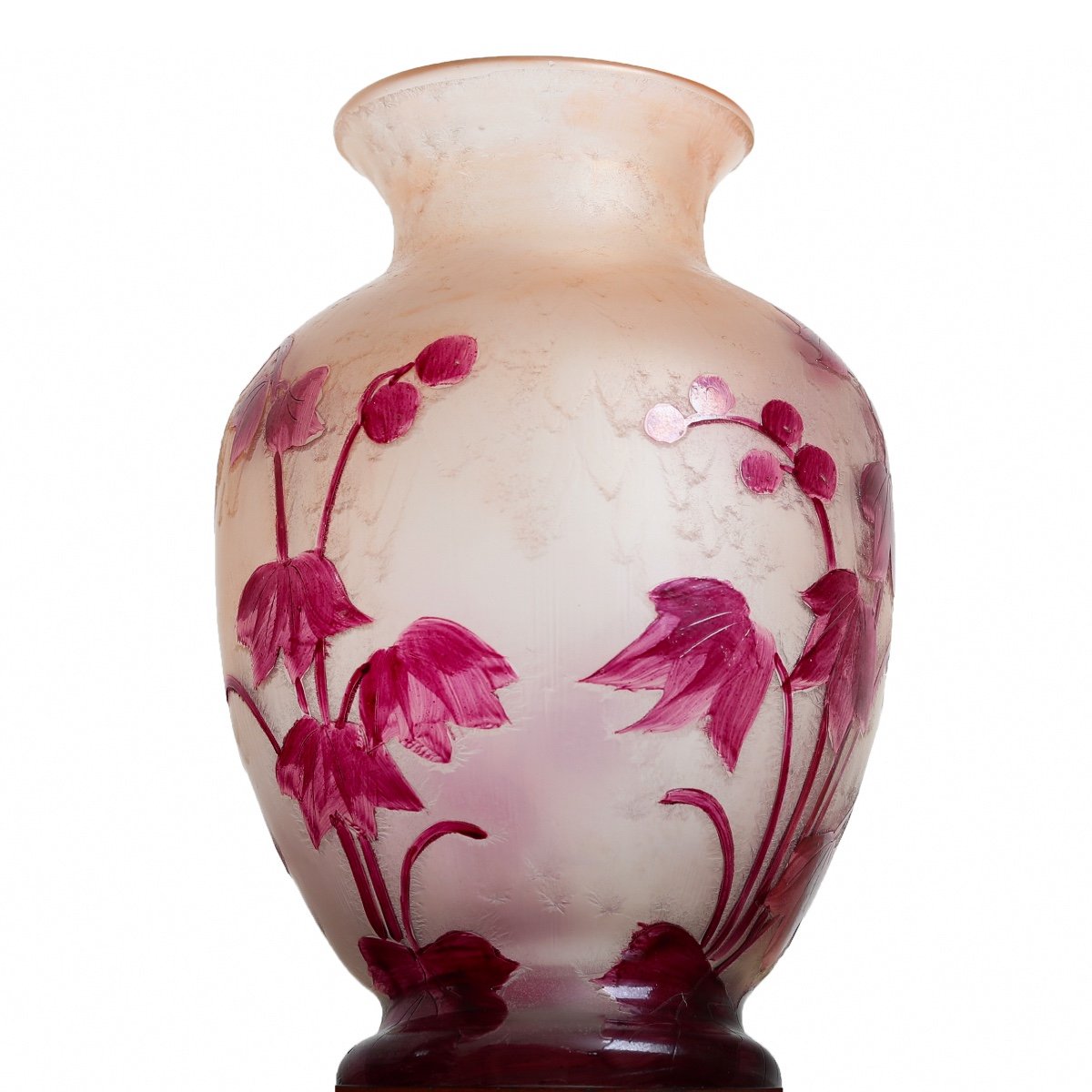 Vase 1910 Rubis 25 Cm Par François-théodore Legras (1839-1916) - Art Nouveau-photo-1