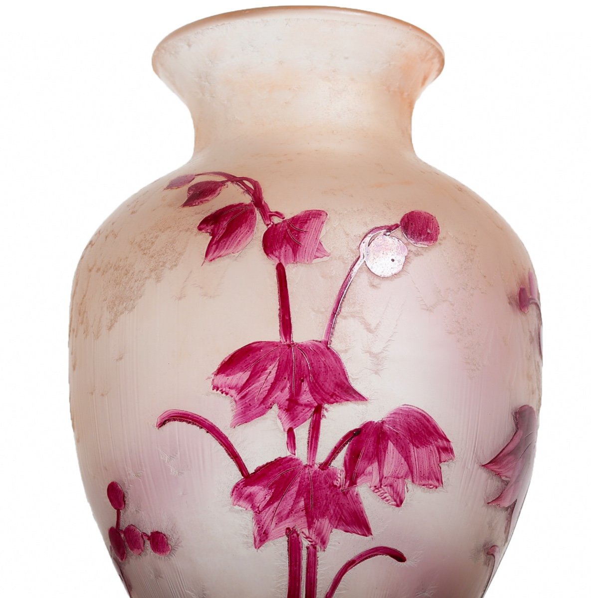 Vase 1910 Rubis 25 Cm Par François-théodore Legras (1839-1916) - Art Nouveau-photo-2