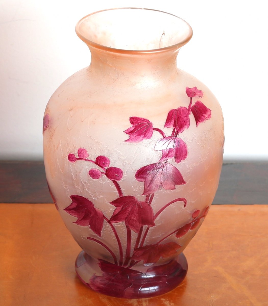 Vase 1910 Rubis 25 Cm Par François-théodore Legras (1839-1916) - Art Nouveau-photo-4