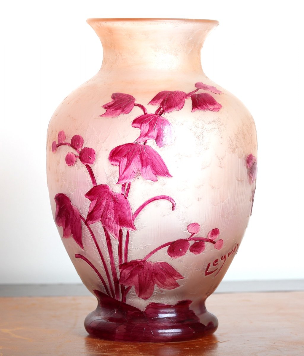 Vase 1910 Rubis 25 Cm Par François-théodore Legras (1839-1916) - Art Nouveau-photo-8