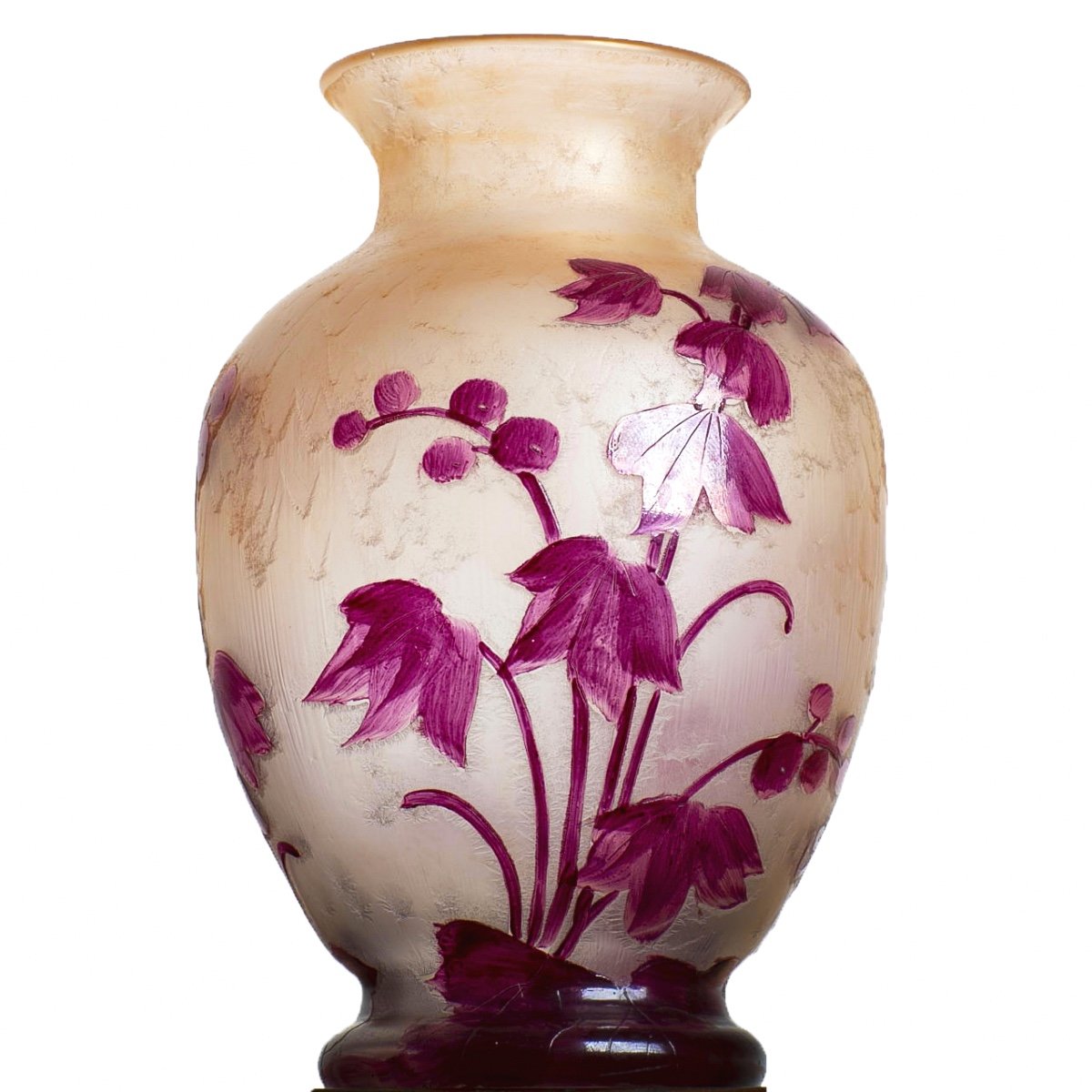 Vase 1910 Rubis 25 Cm Par François-théodore Legras (1839-1916) - Art Nouveau