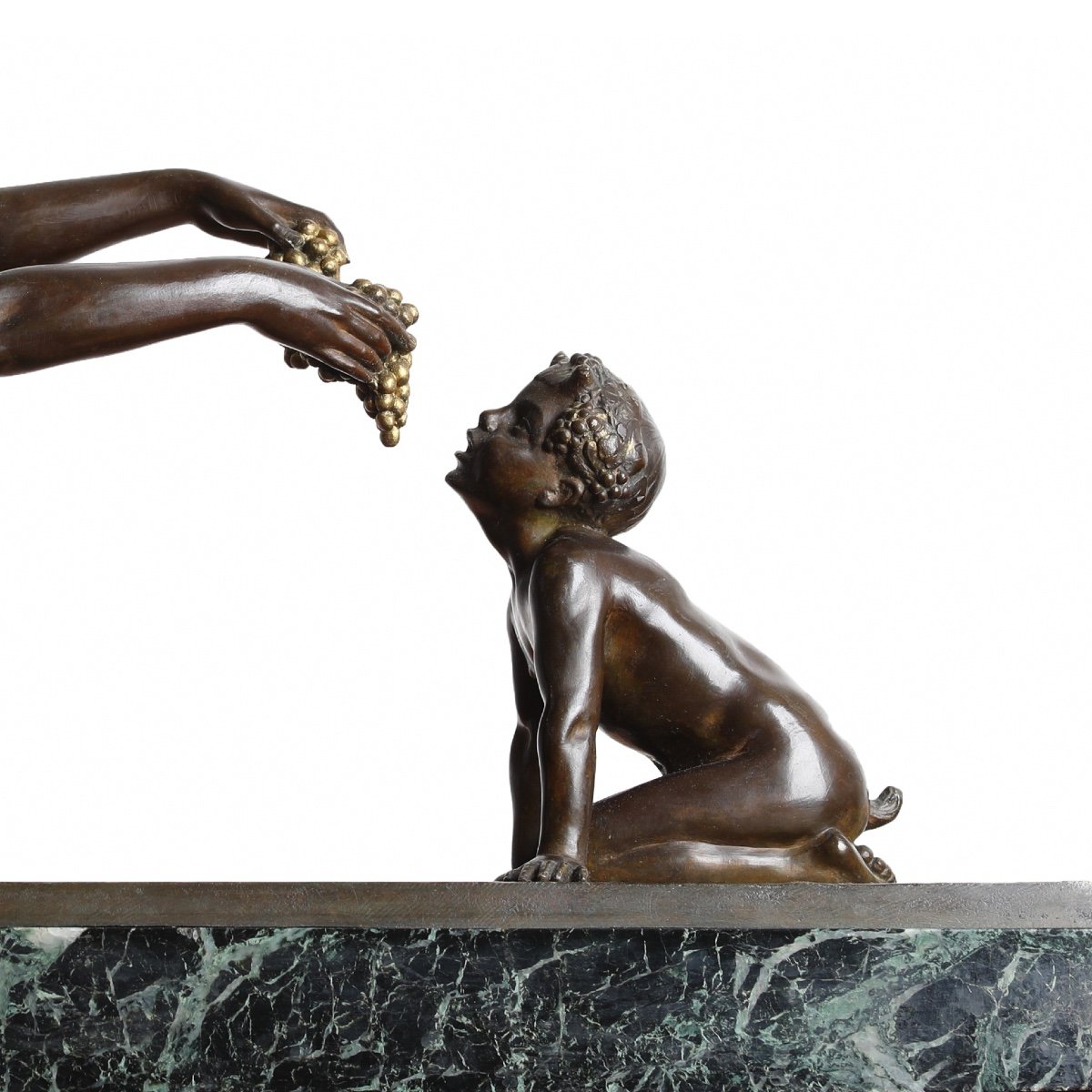 Important Art Deco Bronze Sculpture "nature And Fauna" By Lucien Alliot Era Bouraine, Gory-photo-2