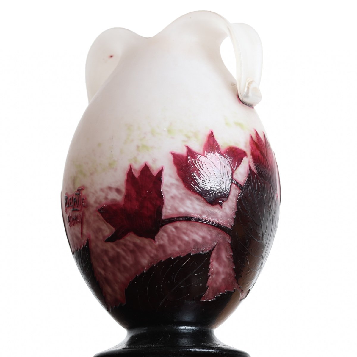 Vase Aux Cyclamens Par  André Delatte Nancy (1887-1953) - Art Nouveau-photo-4