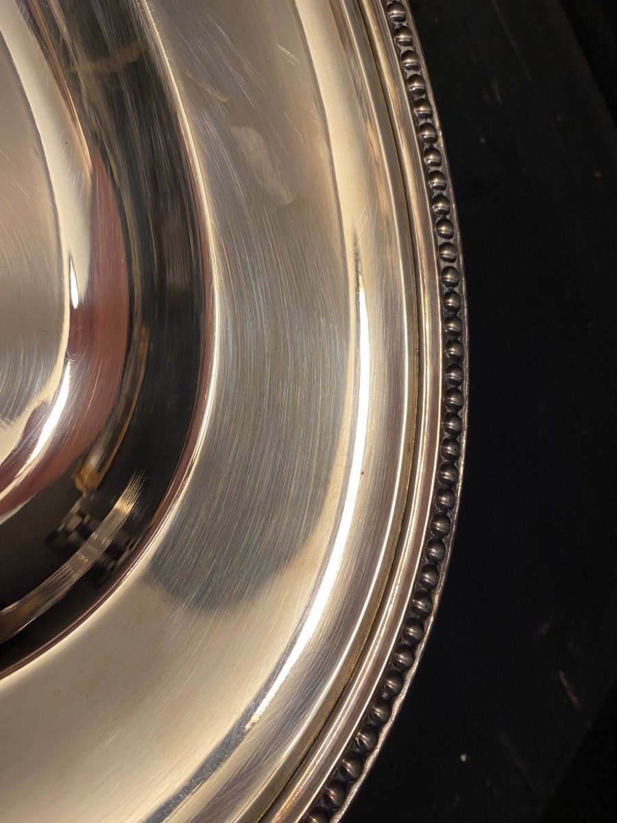 Silver Metal Dish Ercuis-photo-3