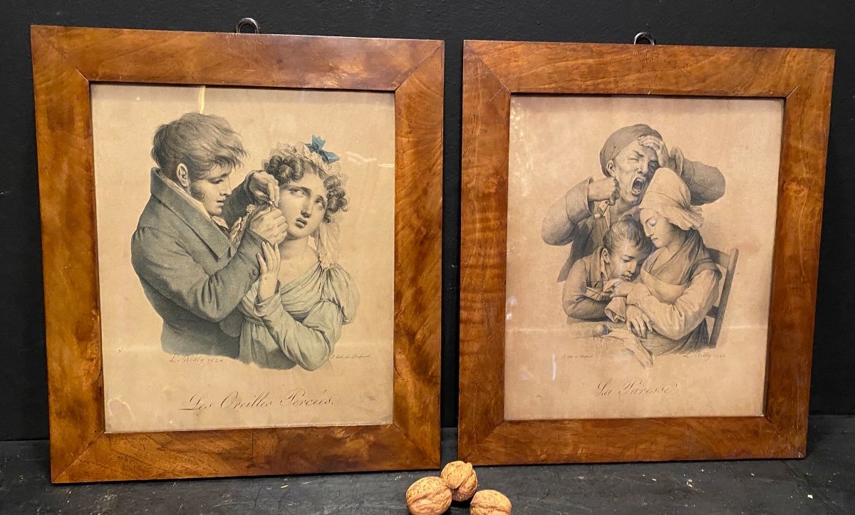 Two Engravings By L Boilly