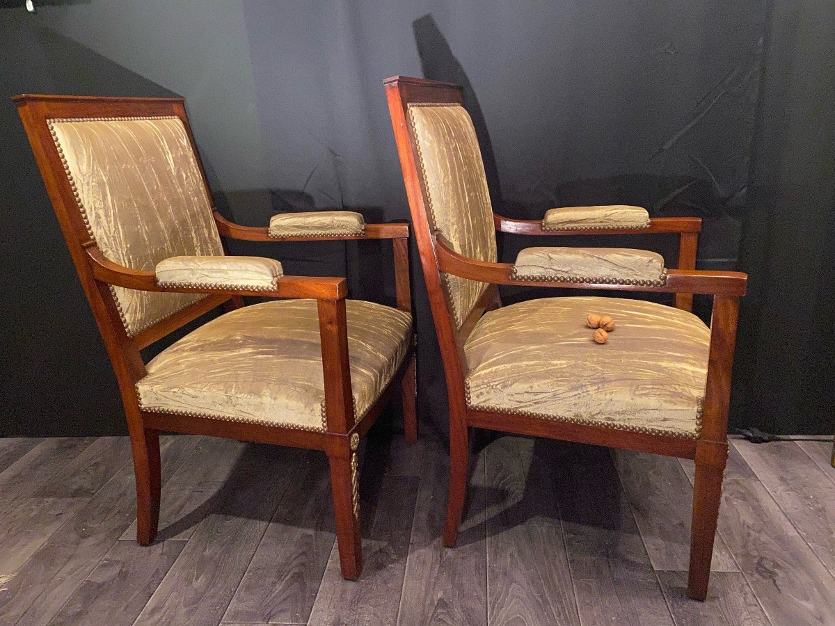 Pair Of Empire Armchairs-photo-3