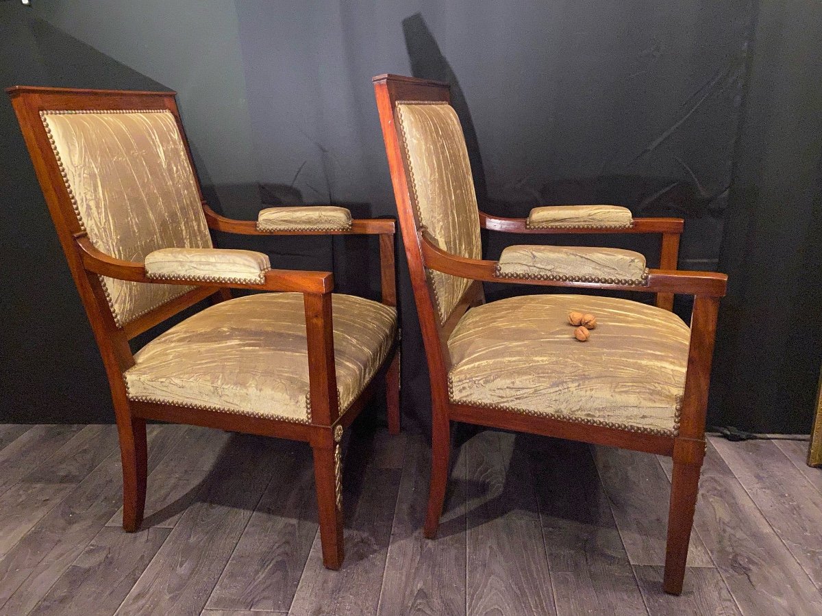 Pair Of Empire Armchairs-photo-4