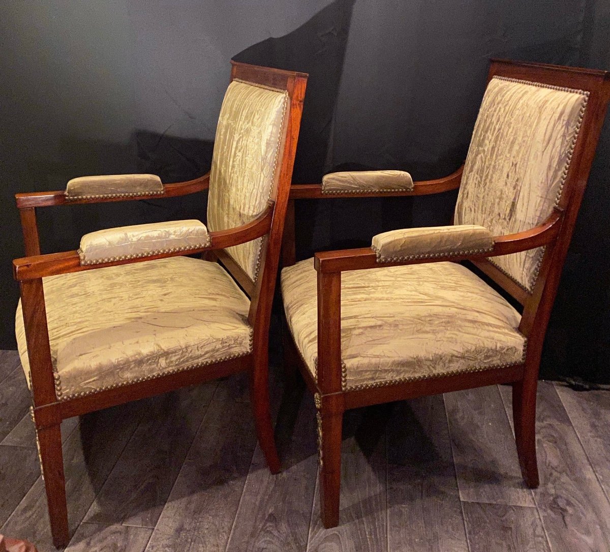 Pair Of Empire Armchairs-photo-2