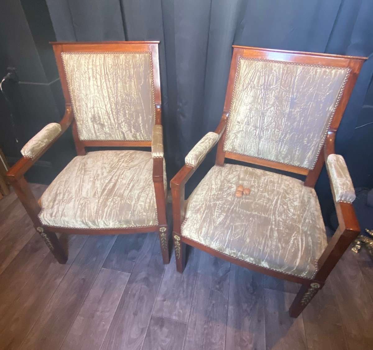Pair Of Empire Armchairs-photo-5