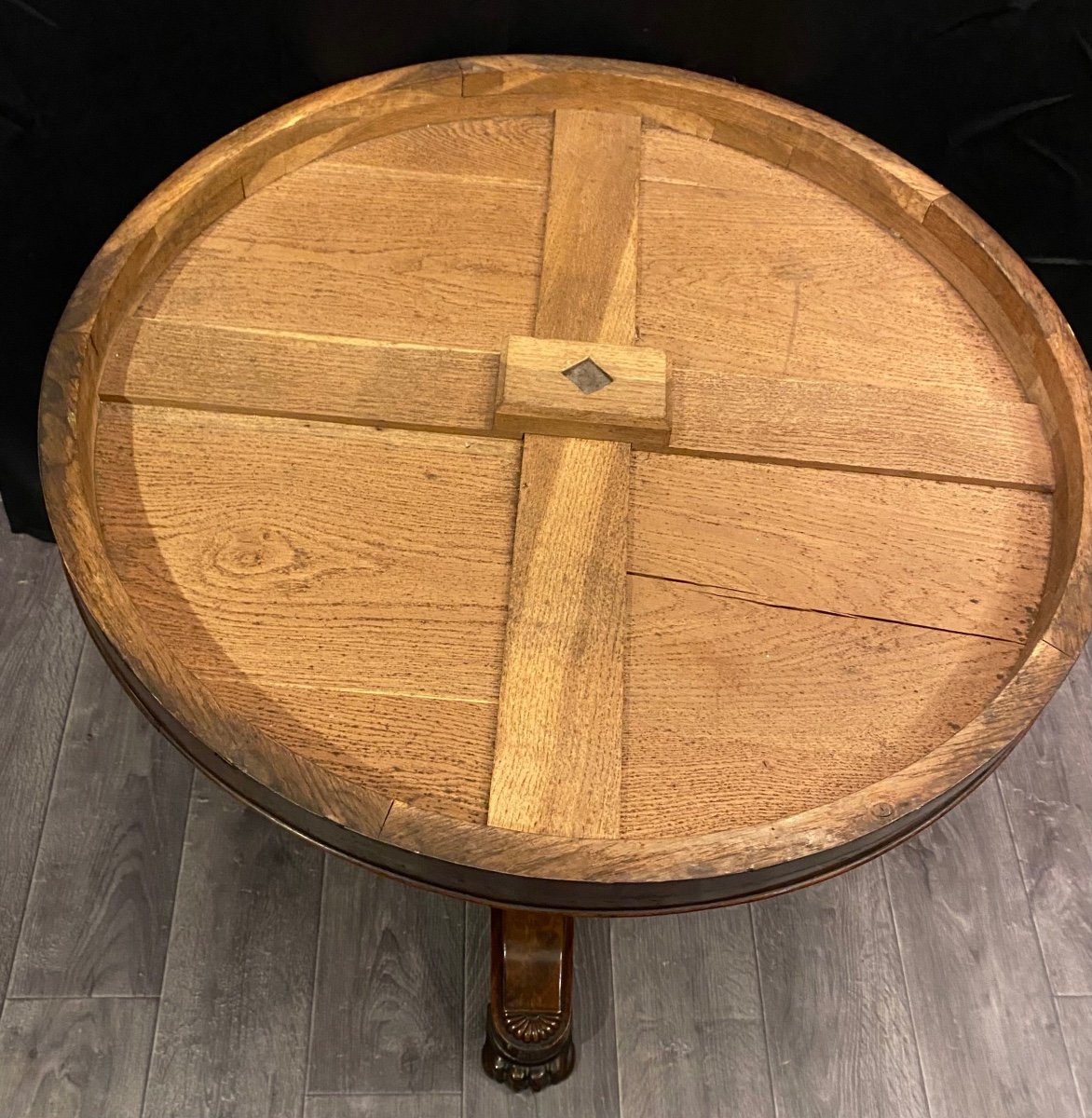 Nineteenth Century Mahogany Pedestal Table-photo-8