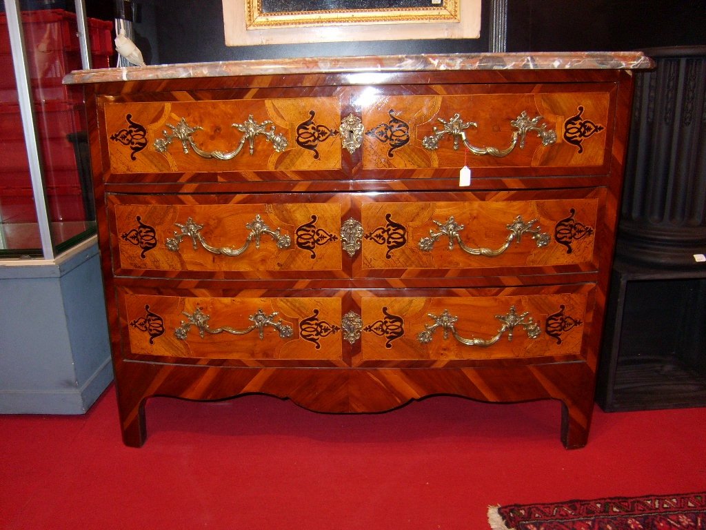 Louis XIV Commode In Marquetry-photo-2