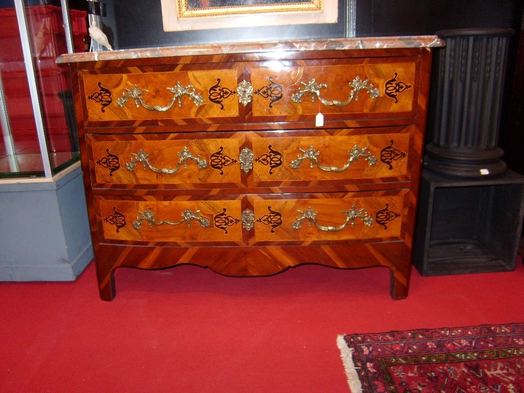 Louis XIV Commode In Marquetry-photo-3