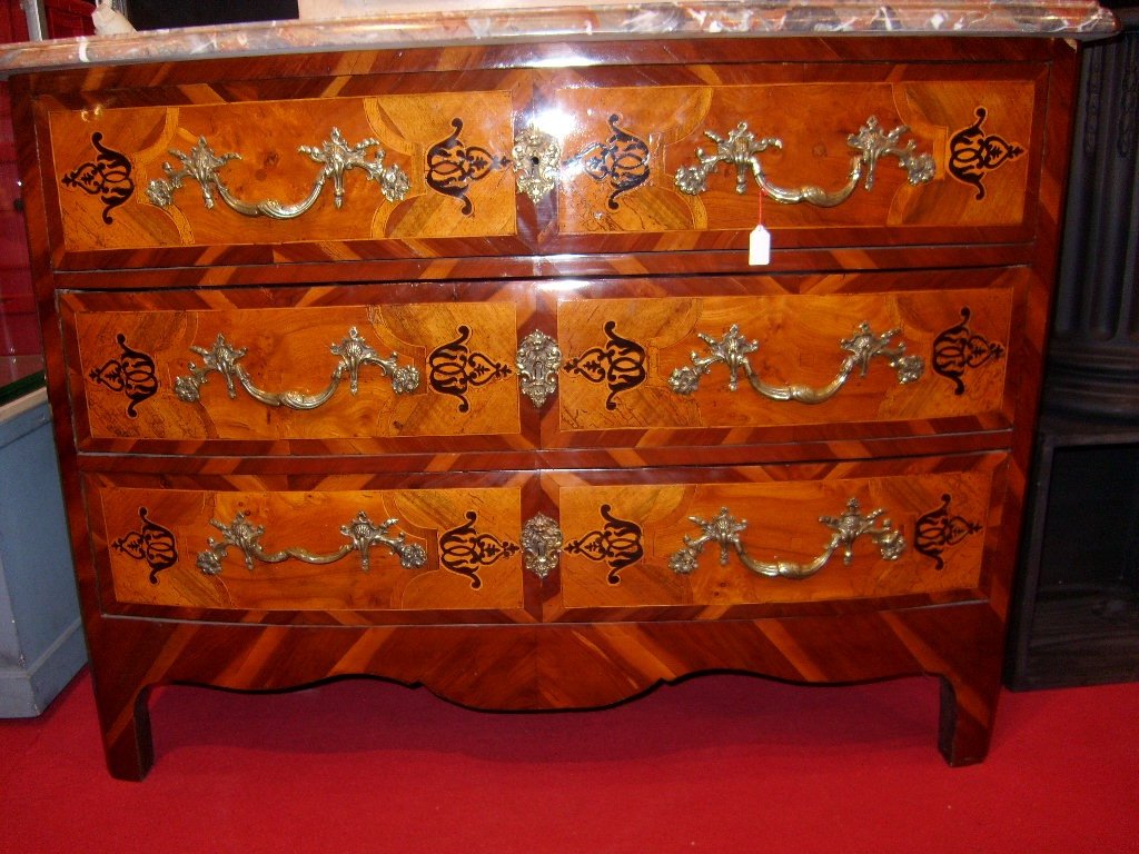 Louis XIV Commode In Marquetry-photo-4