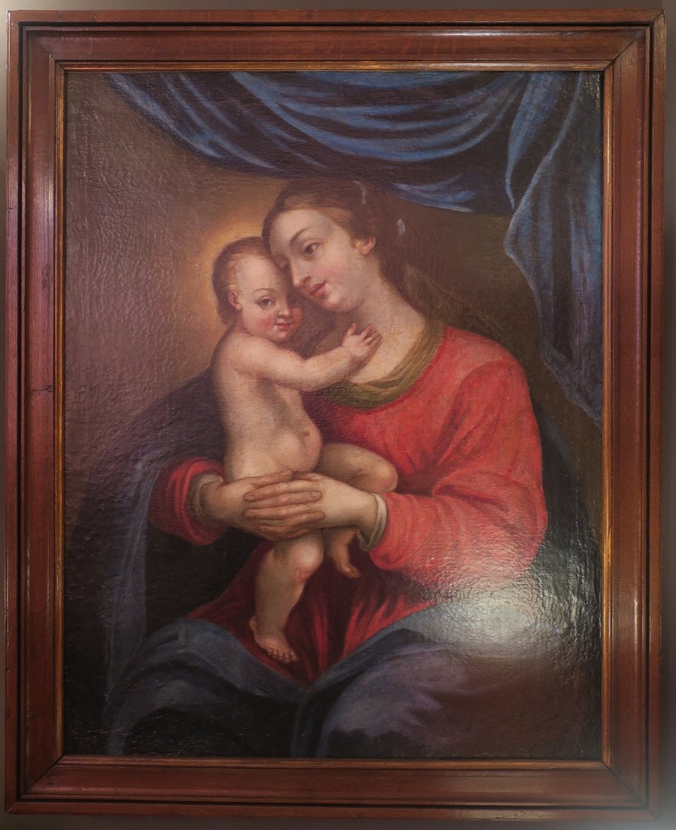 Painting, Painting Of The Virgin And Child