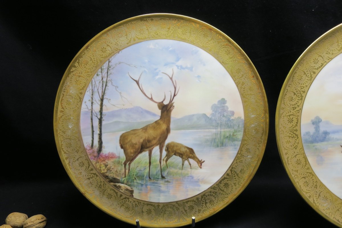 Pair Of Duval Porcelain Dishes-photo-3
