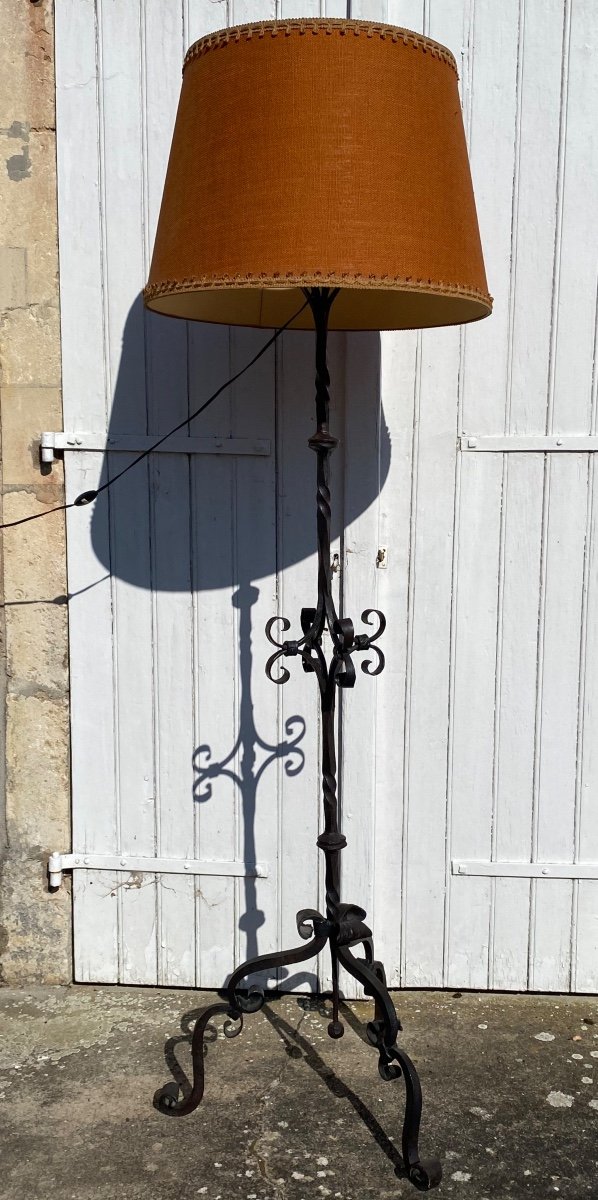 Lampadaire En Fer Forgé-photo-4