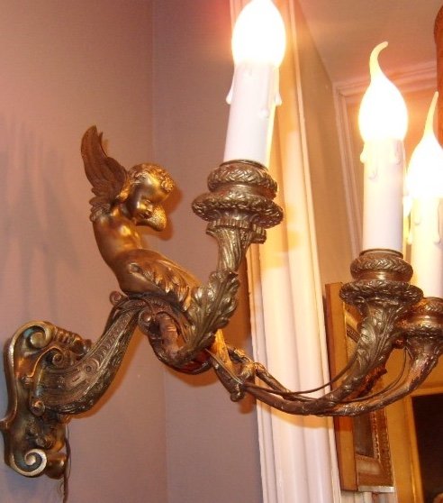 Pair Of Napoleon III Sconces-photo-7