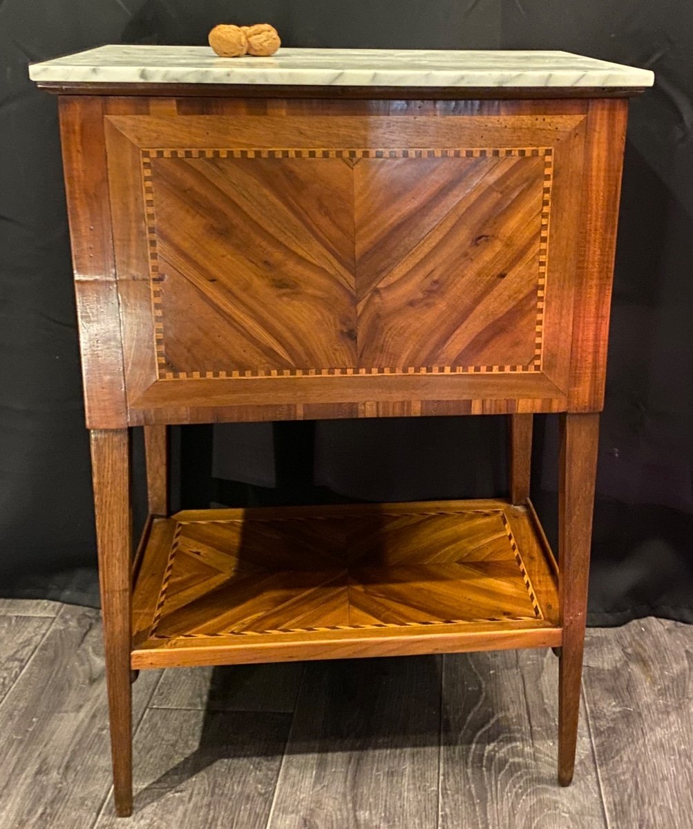 Table Chiffonière Marquetée Louis XVI-photo-1