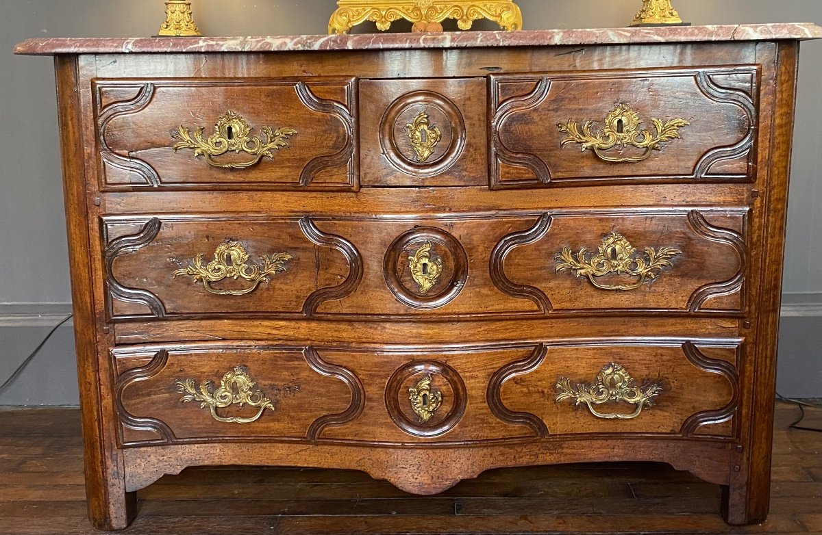 Commode En Bois Naturel Du XVIII° Siècle