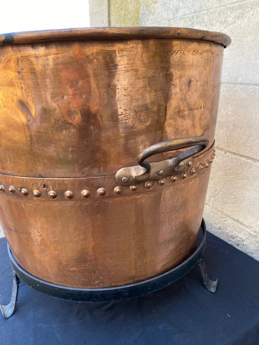 Large Copper Cauldron-photo-7