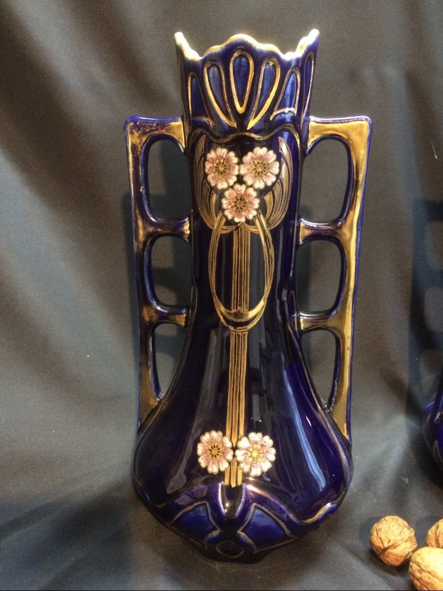 Pair Of Art Nouveau Vases-photo-3