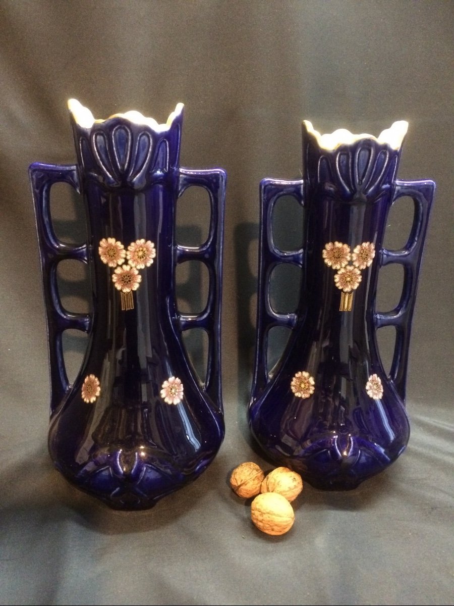 Pair Of Art Nouveau Vases-photo-4
