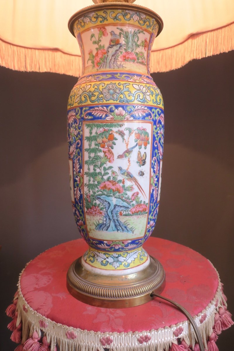 19th Century Chinese Vase Mounted As A Lamp-photo-1