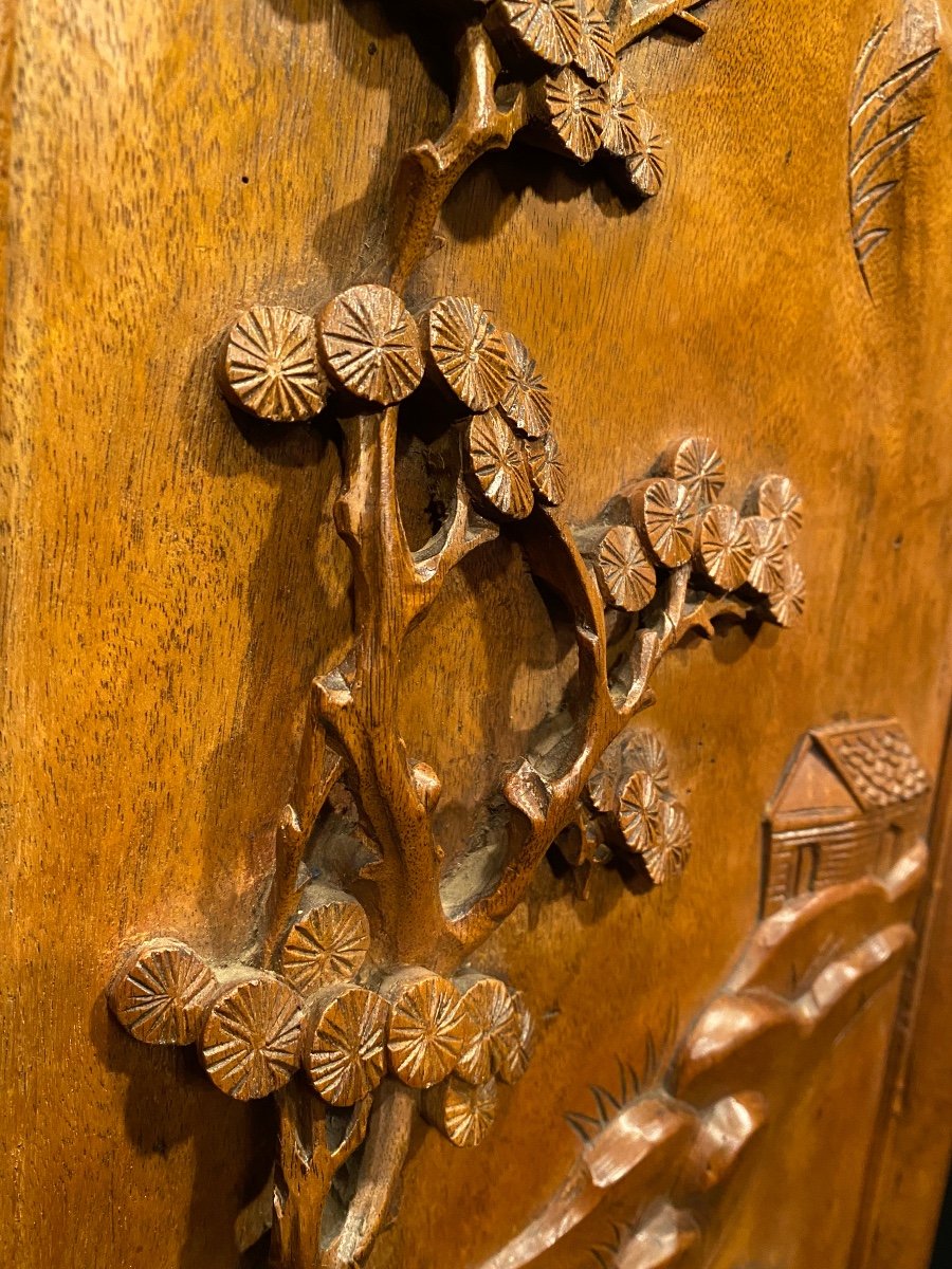 Pair Of Carved Panels, Asia-photo-1