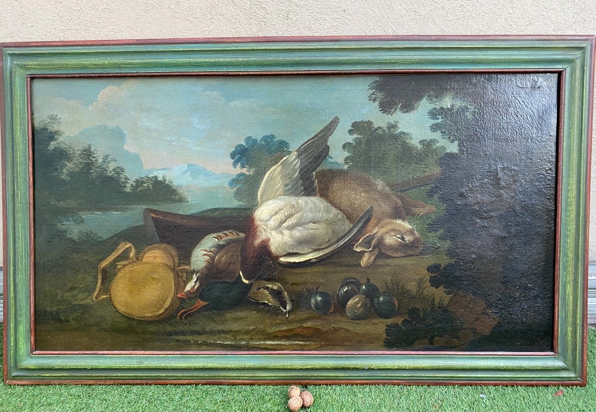 Painting, Painting Of A Still Life With Ducks