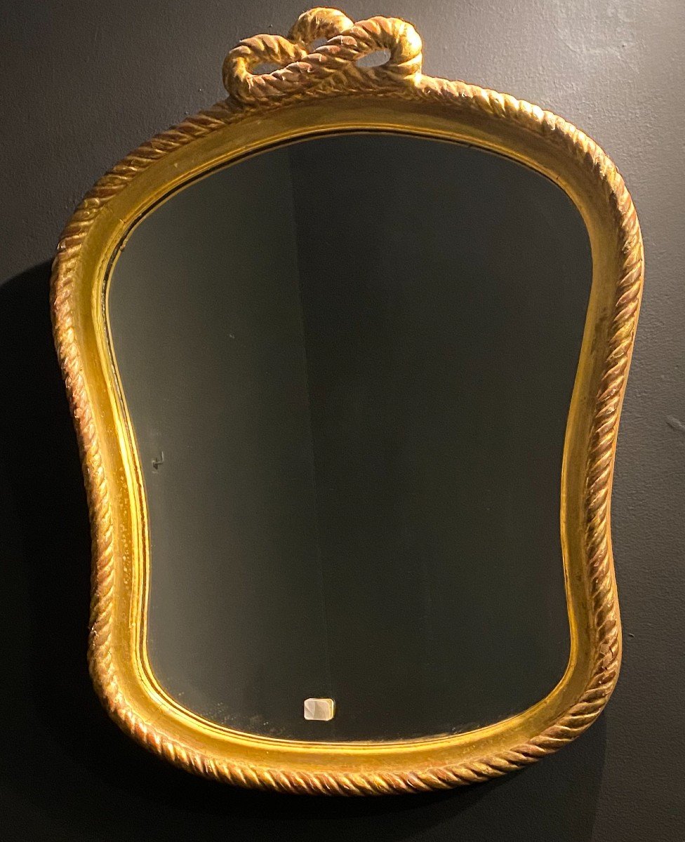 Miroir En Bois Doré-photo-2