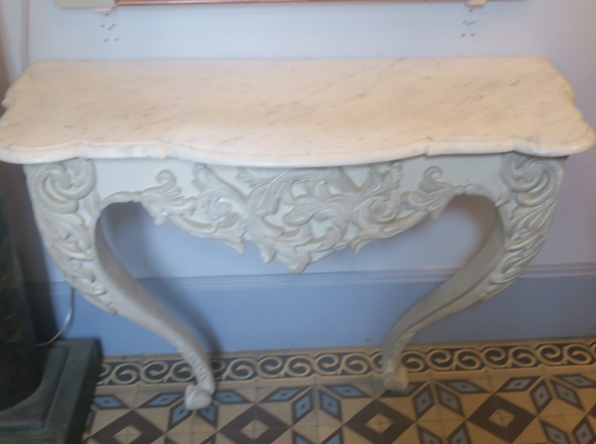 19th Century Painted Console-photo-2