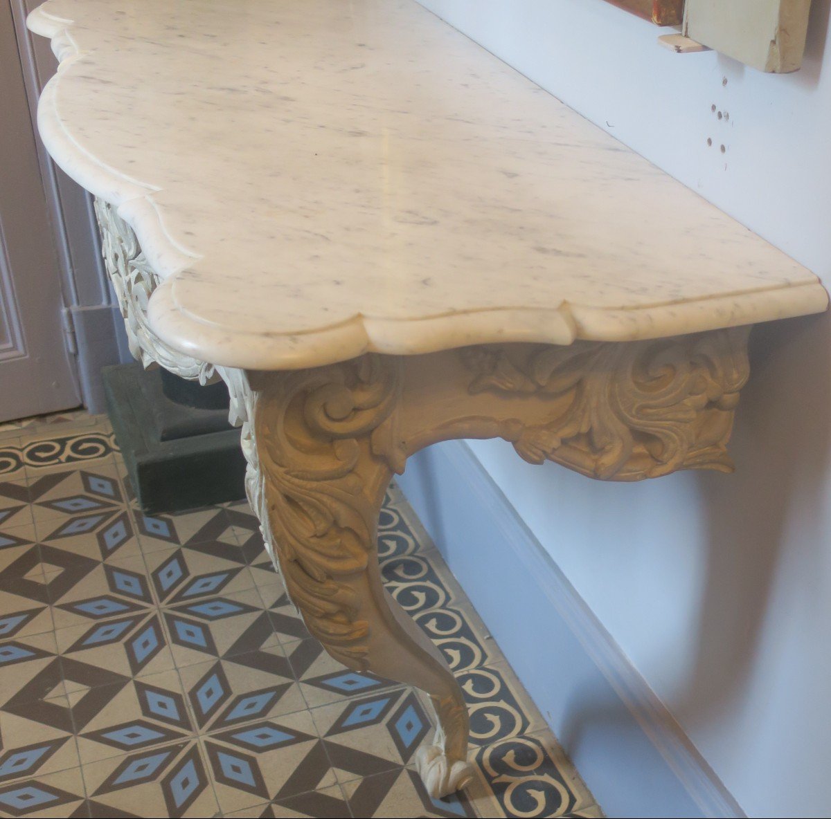 19th Century Painted Console-photo-3