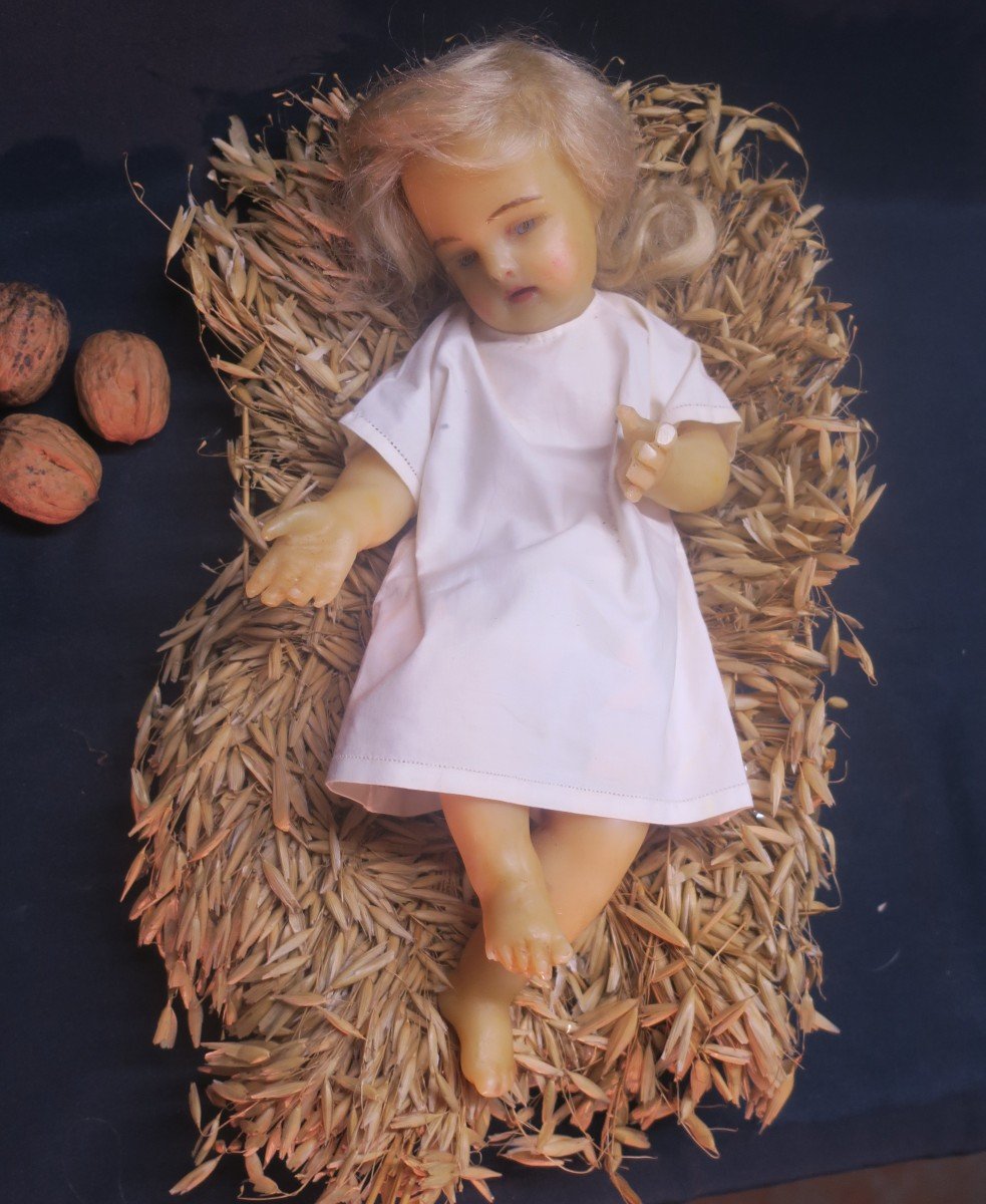 Jesus From Wax Nativity Scene