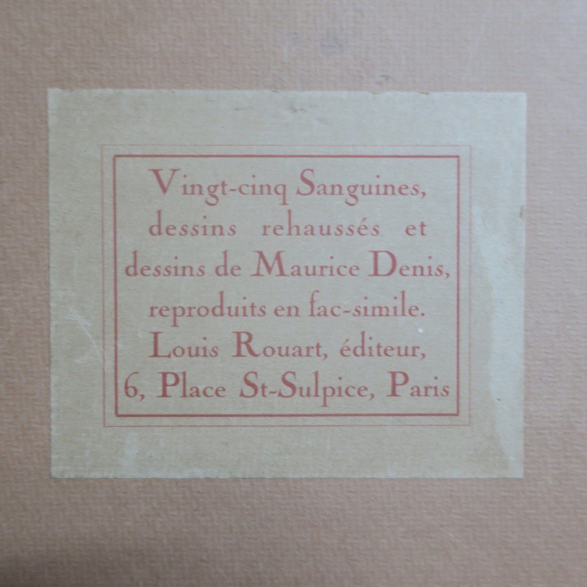 Maurice Denis, 25 sanguines, dessins réhaussés et dessins reproduits en fac similé-photo-5