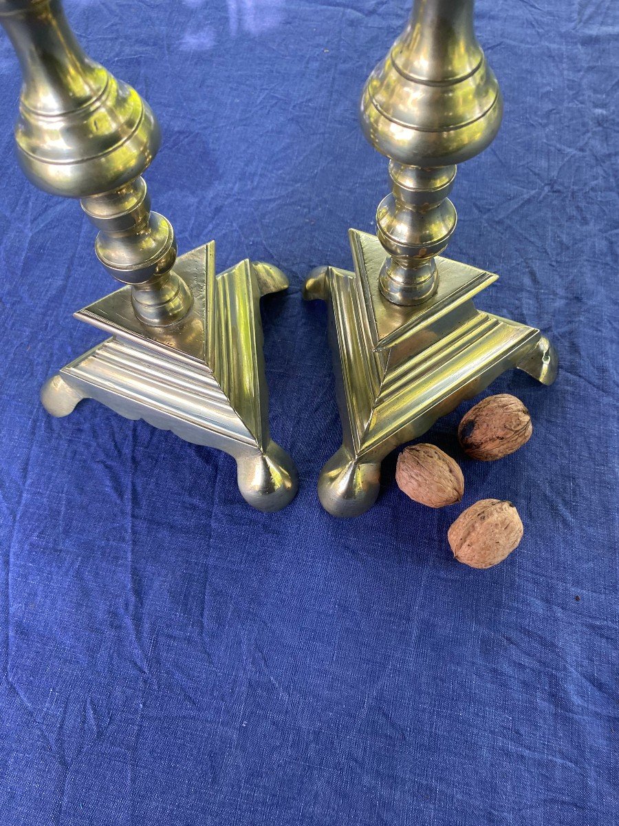 Pair Of 17th Century Candlesticks-photo-6