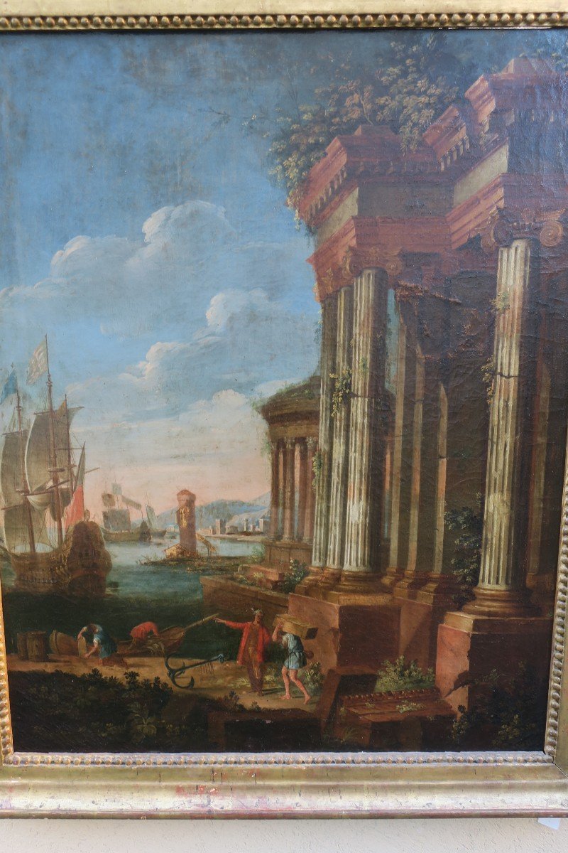 Painting, Painting Of An Ancient Ruin-photo-2