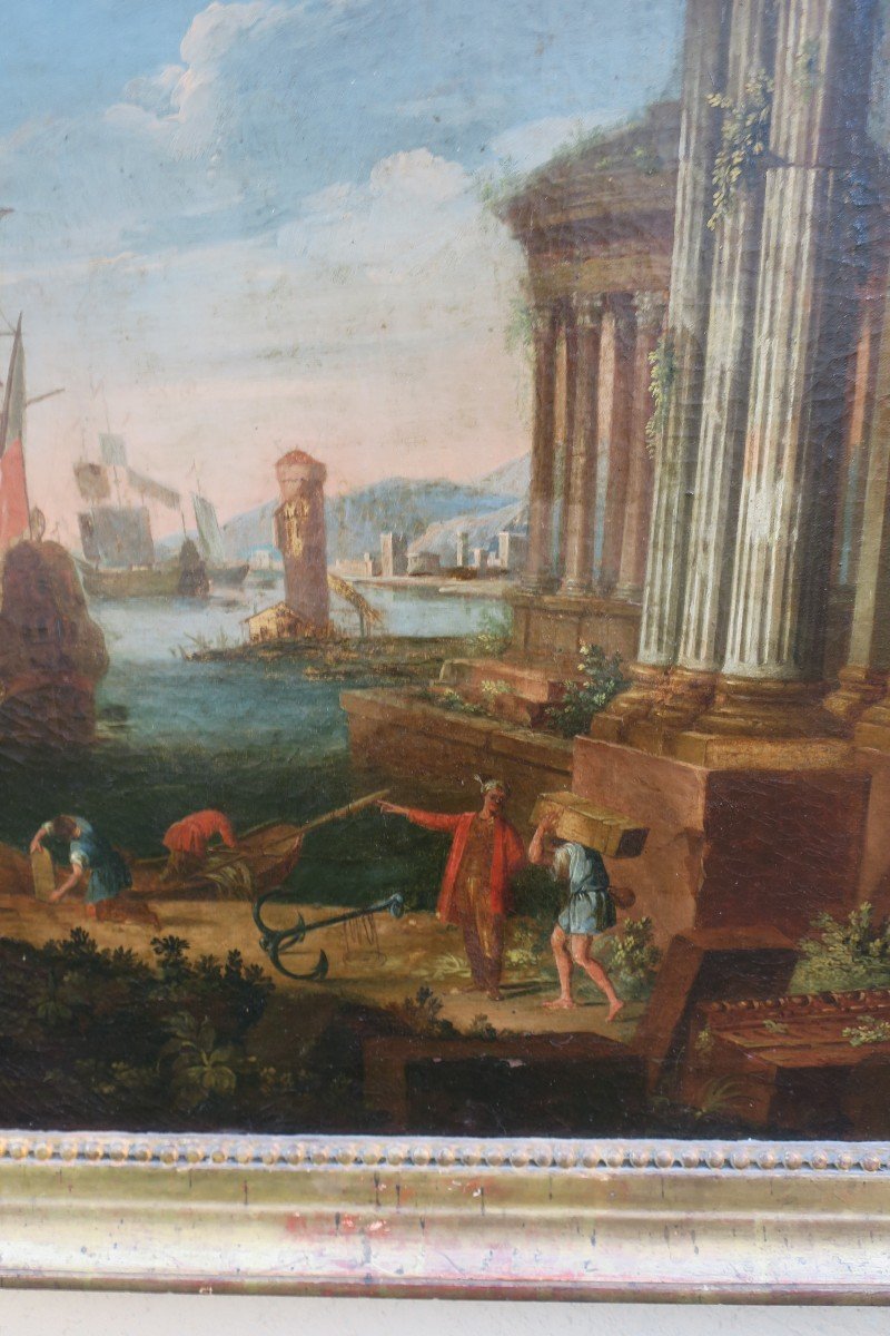 Tableau, Peinture d'Une Ruine à l'Antique-photo-3