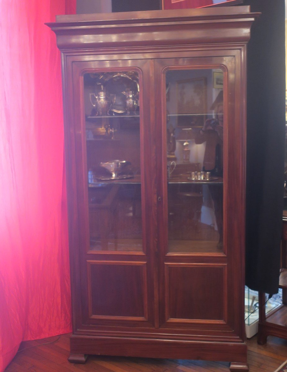 Mahogany Bookcase, 19th Century-photo-3