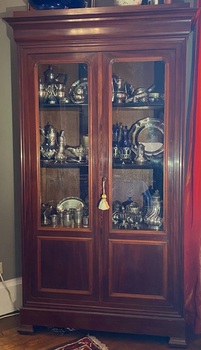 Mahogany Bookcase, 19th Century-photo-5