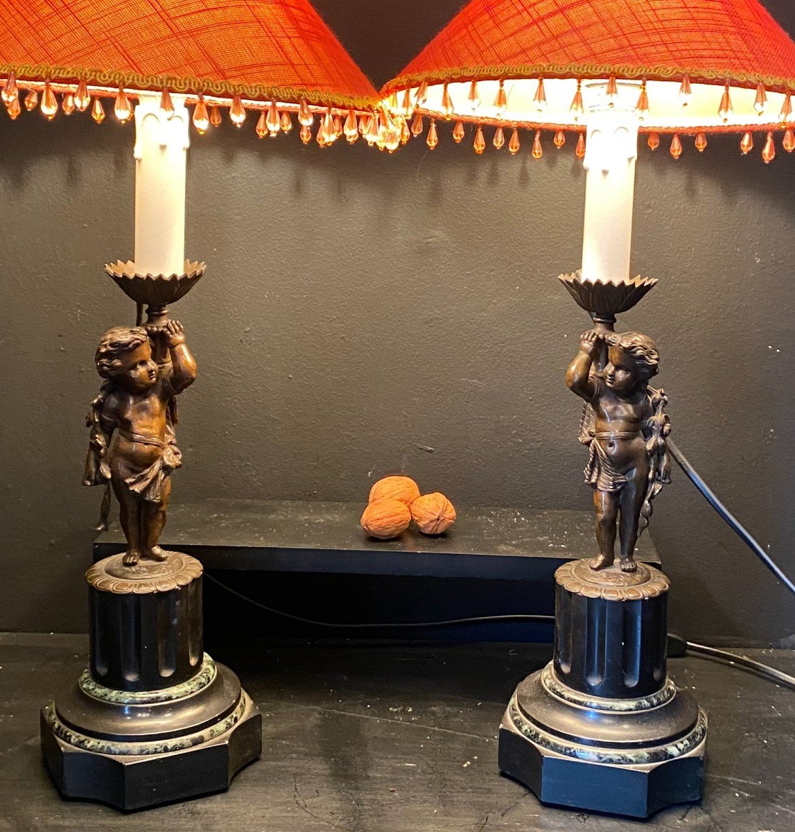 Pair Of 19th Century Lamps-photo-2
