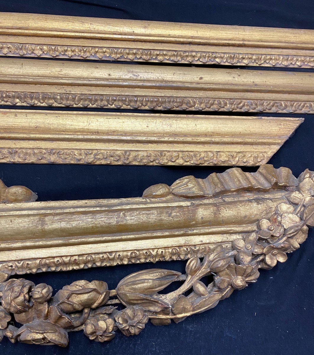 18th Century Carved And Gilded Wood Chopsticks-photo-4