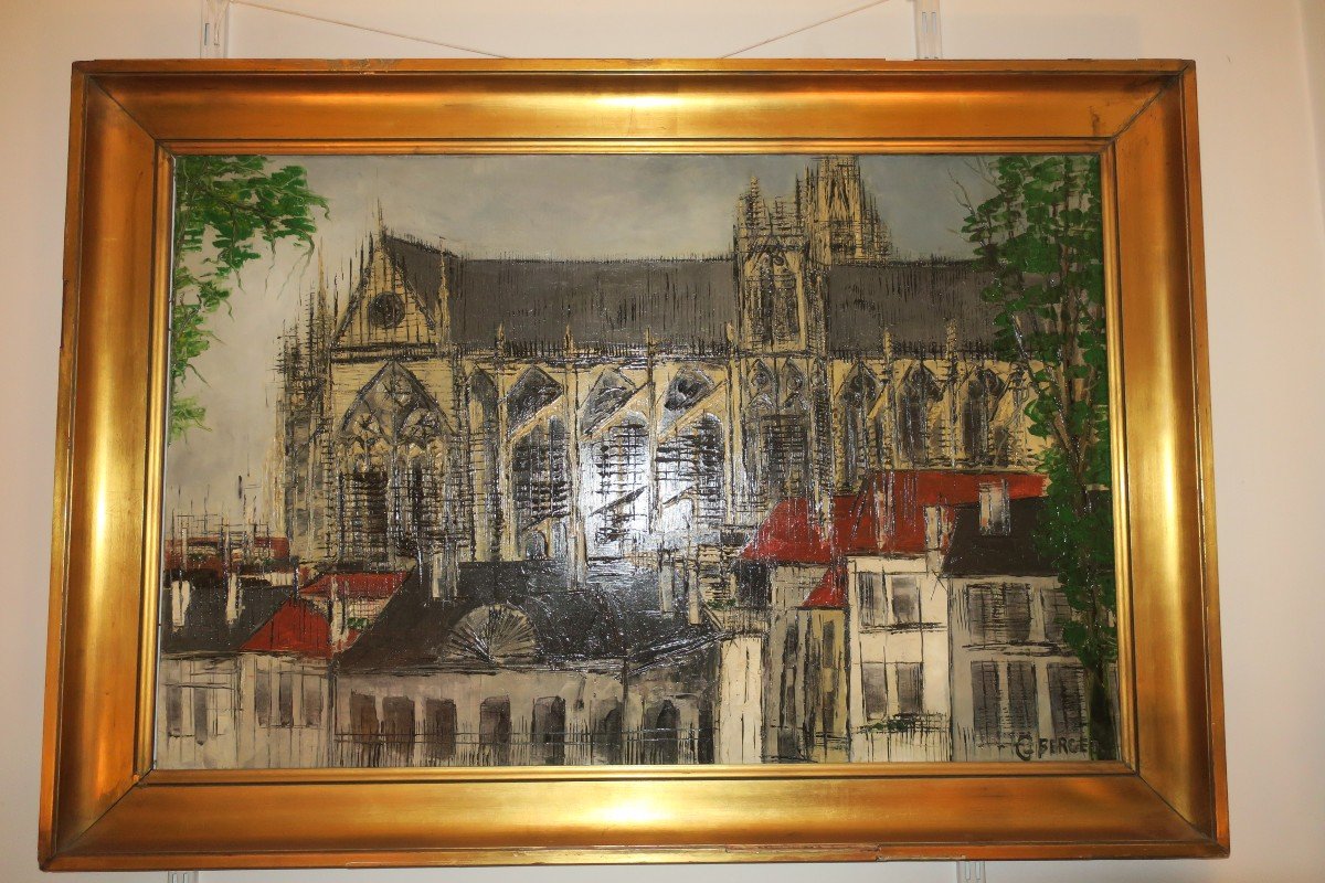 Painting, Metz Cathedral By G Berger-photo-1