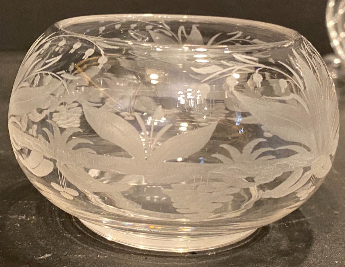 Bonbonnière Art Nouveau En Cristal-photo-1