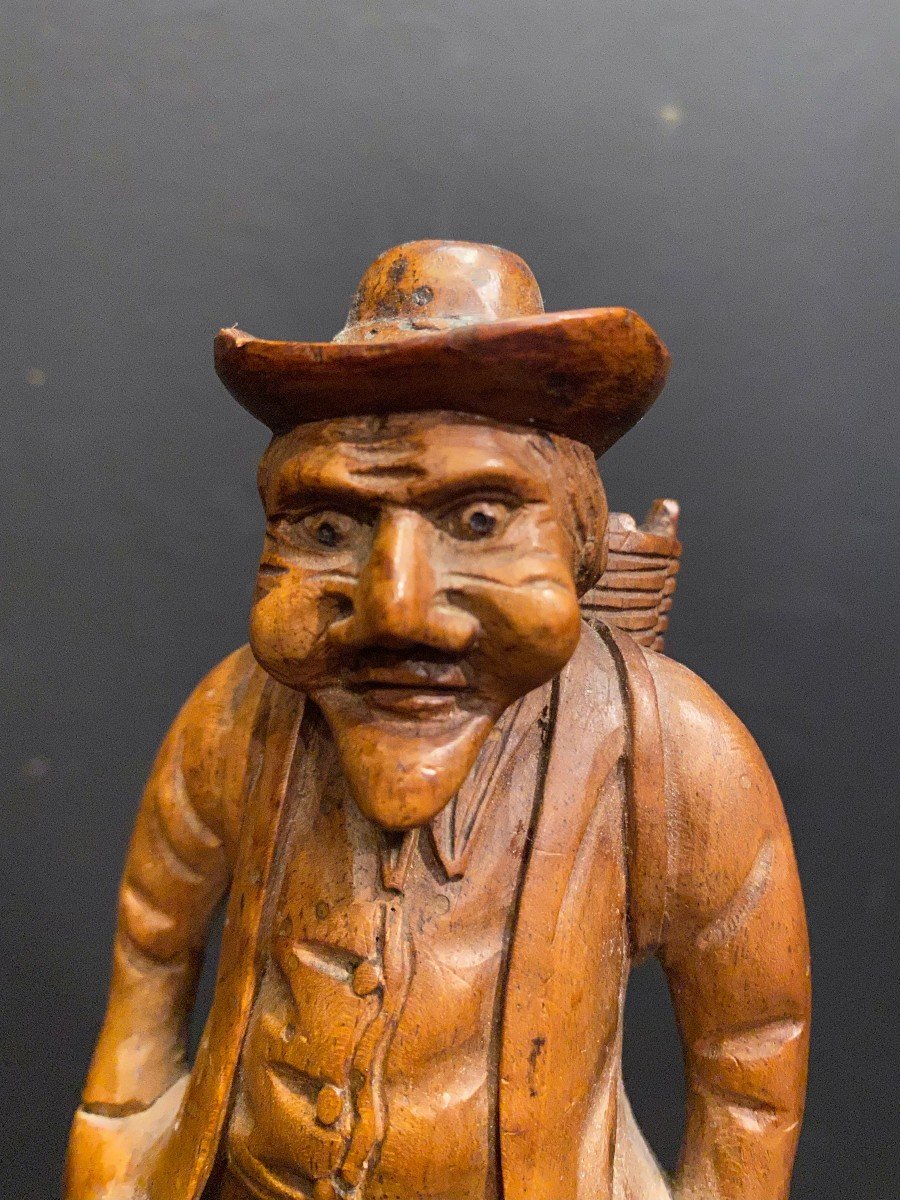 Carved Wooden Statuette-photo-2